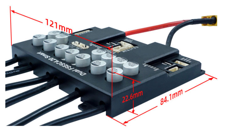 100A 3-12s brushless esc controller dimension