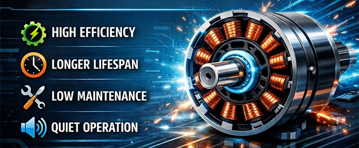 Brushless dc motor advantages
