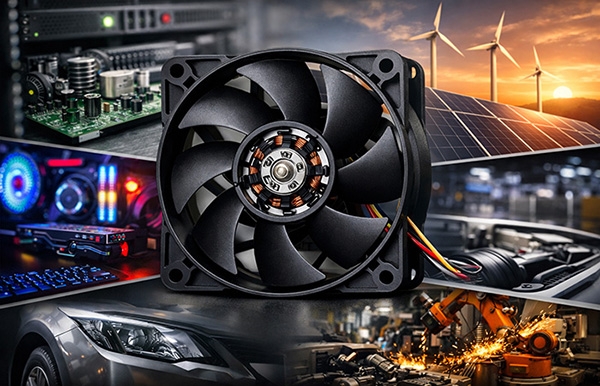 Brushless dc motor used in cooling fan