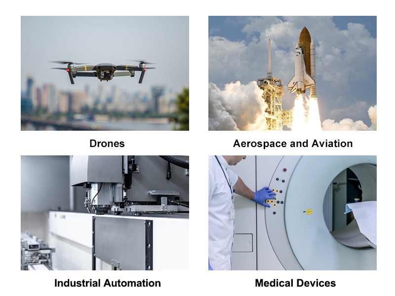 Frameless brushless motor applications