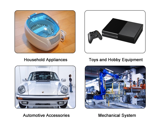 Applications of brushed gear motors
