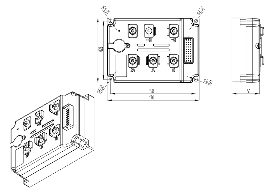 Brushless Controller For 3kW BLDC Motor