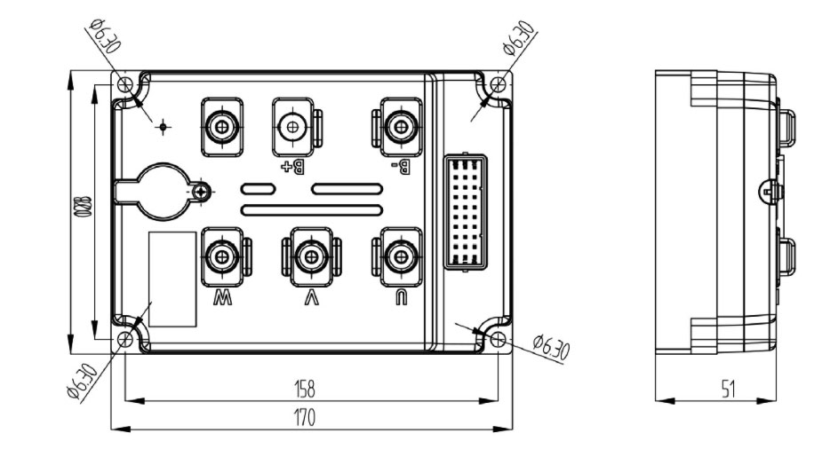 Brushless Controller For 5kW BLDC Motor