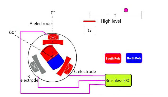 DC brush motor model diagram