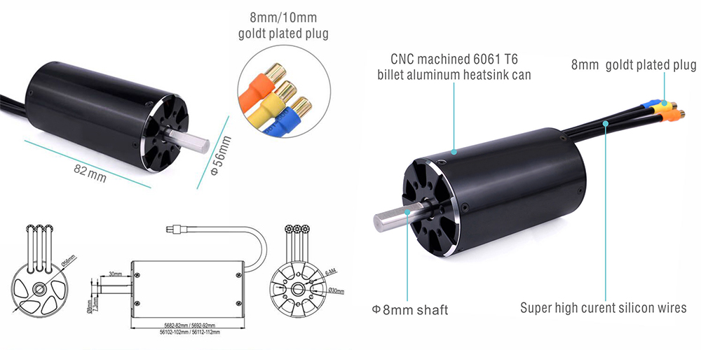 1300KV brushless motor details