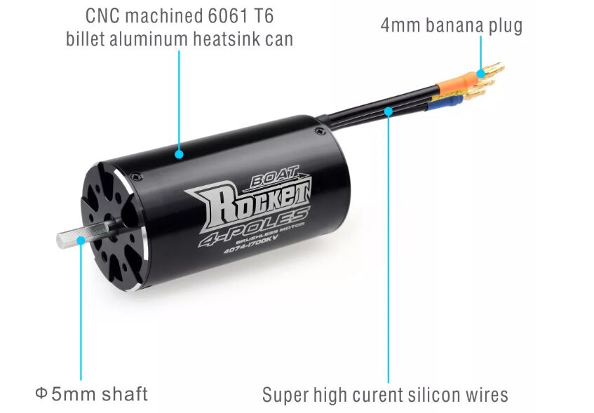 Details of 2000kv bldc motor for-rc boat