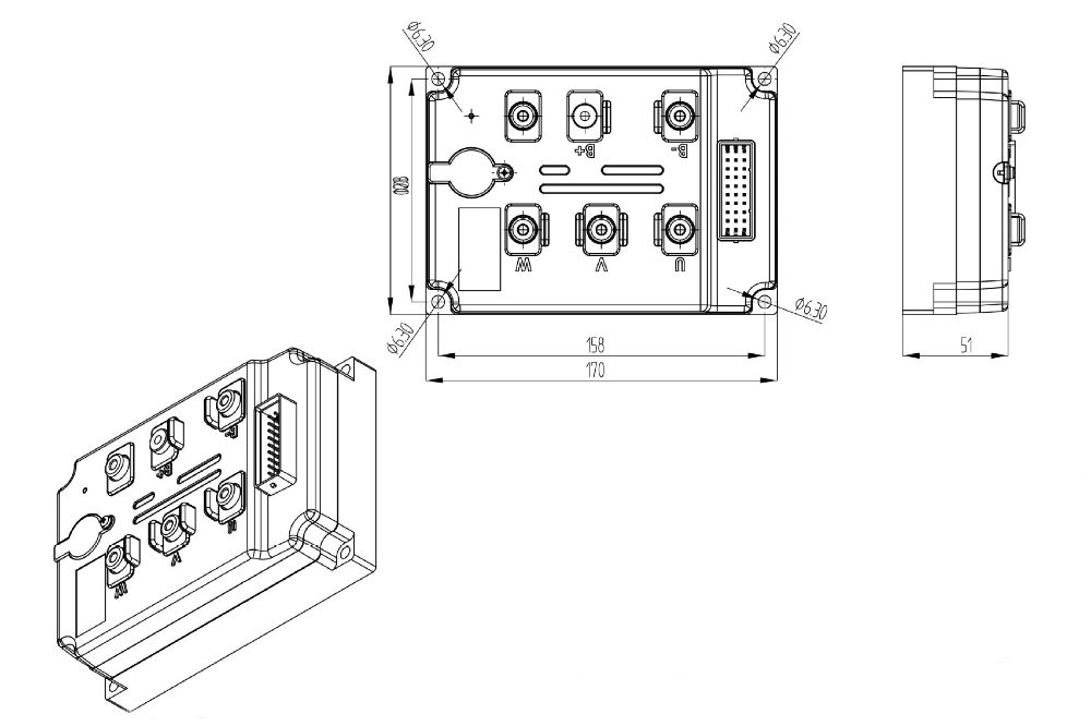 Brushless Controller For 10kW BLDC Motor